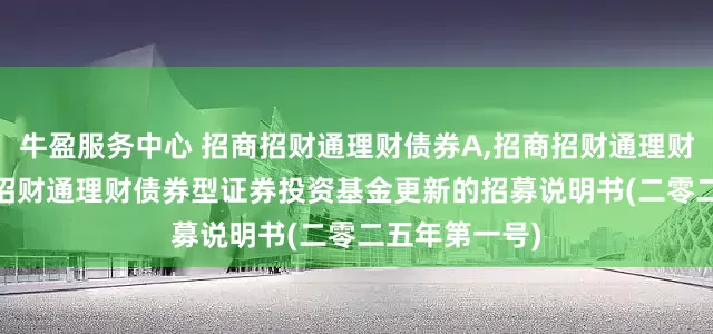 牛盈服务中心 招商招财通理财债券A,招商招财通理财债券C: 招商招财通理财债券型证券投资基金更新的招募说明书(二零二五年第一号)