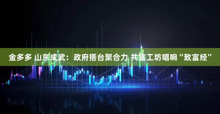 金多多 山东成武：政府搭台聚合力 共富工坊唱响“致富经”